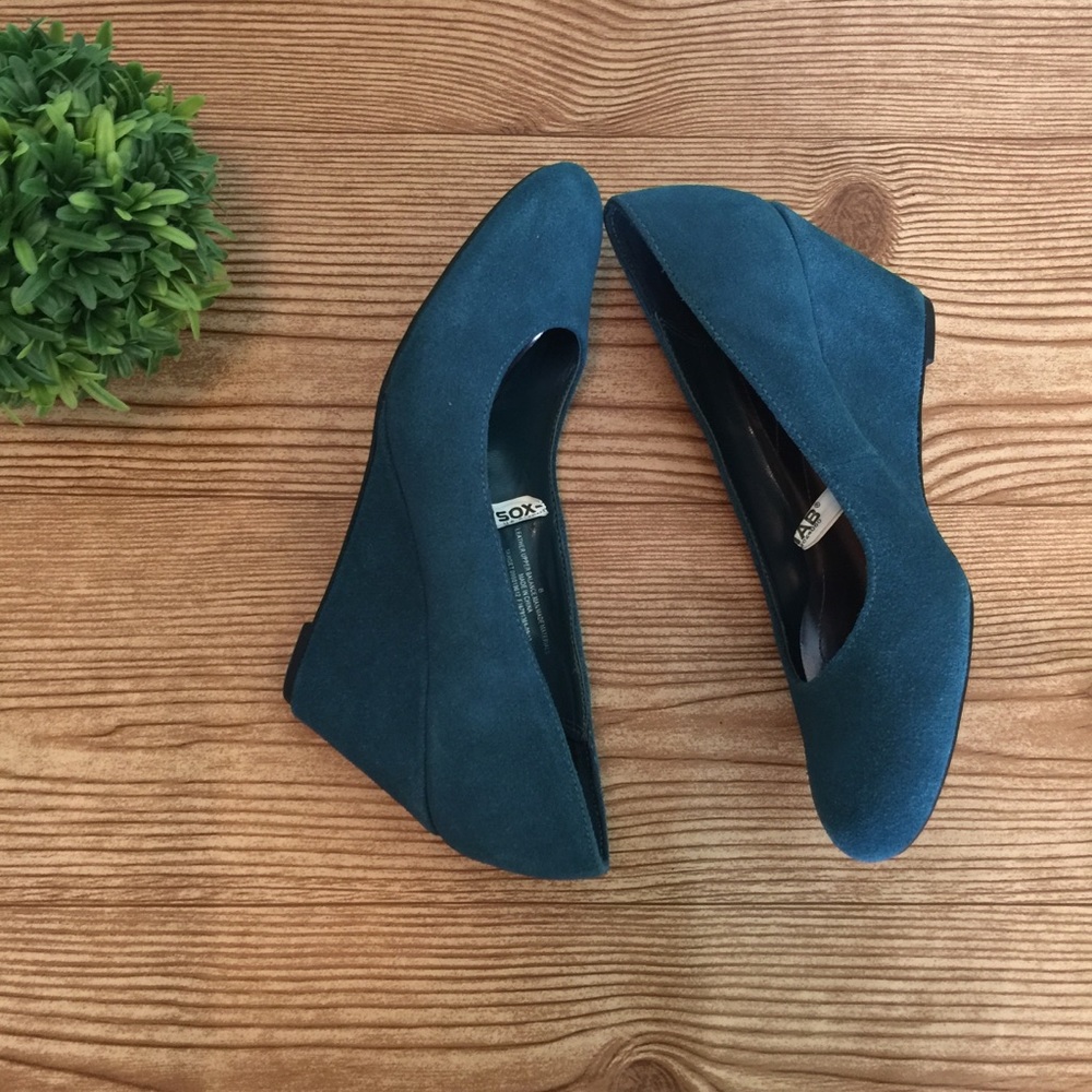 Merona Blue Wedge Heel